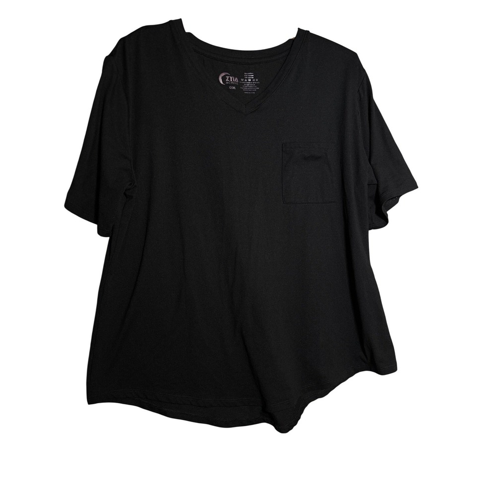 Zyia‎ Active Womens XXXL Pocket T-Shirt Short Sleeve Athleisure Top Buttery soft